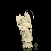 Carved ivory figure ‘Chinese warrior’, early 20th century