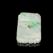 Natural jadeite ‘Phoenix’ plaque, Qing dynasty - 4