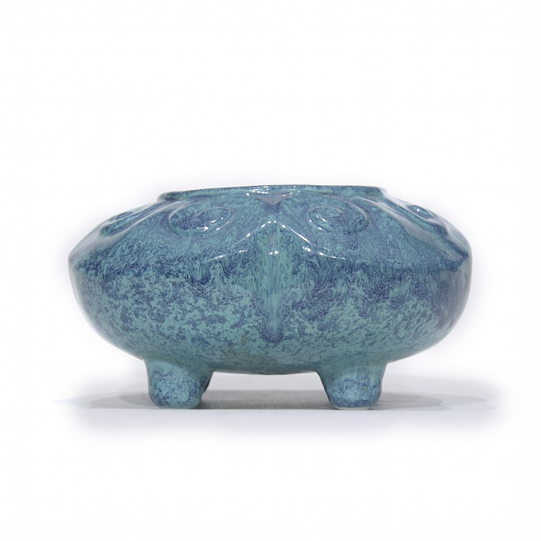 Glazed ceramic censer, China, 20th century