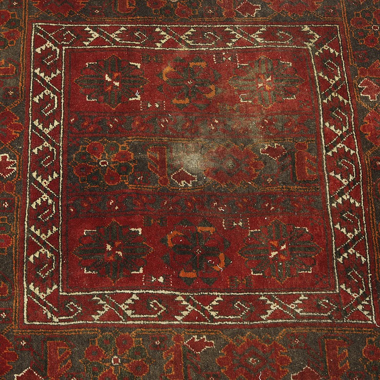 Small Persian woollen carpet, 20th century