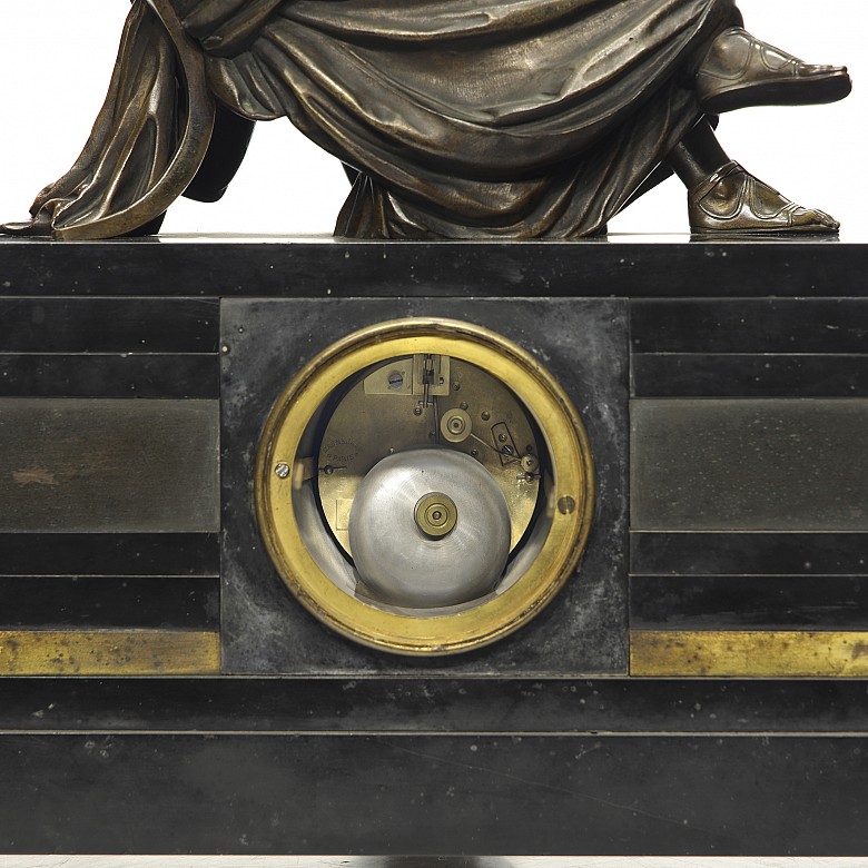 Mantel clock Machenaud, Paris ‘Young man reading’