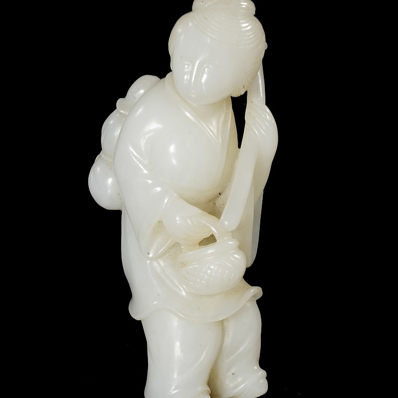 Carved jade figurine ‘Labrador’, Qing dynasty