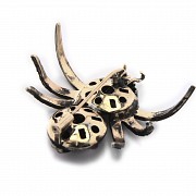 Broche de plata con forma de araña.