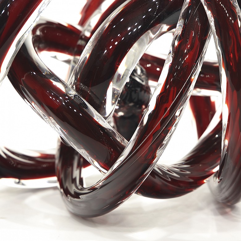 Glass sculpture “Decorative knot”, 20th century - 4