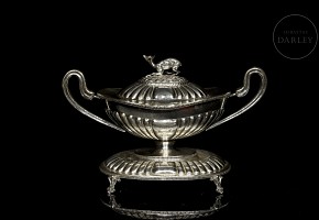 Silver tureen ‘Deer’, 20th century