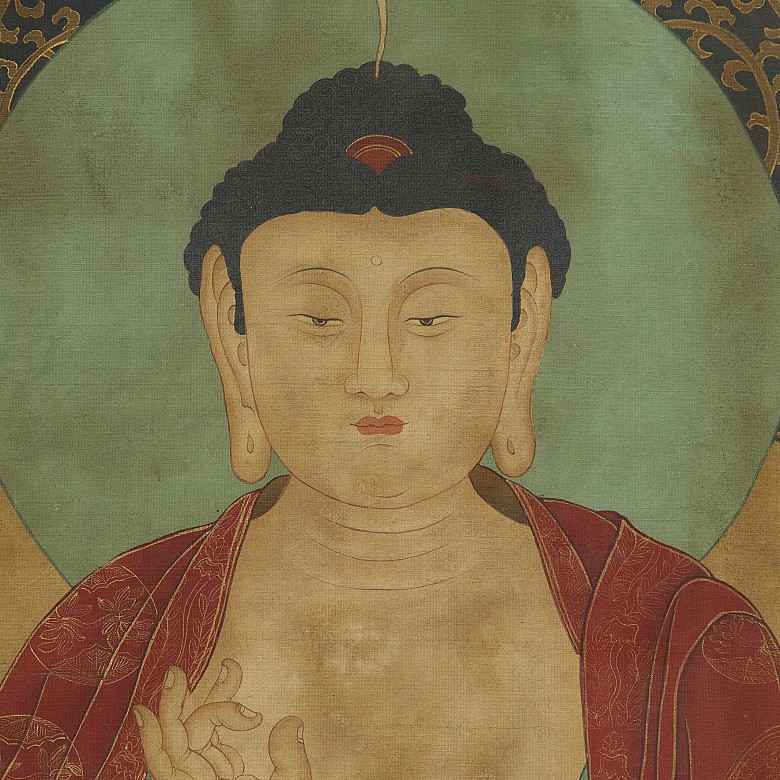 Chinese painting “Shakyamuni”, Qing dynasty