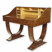 Art Deco style desk in Palo Santo wood - 9