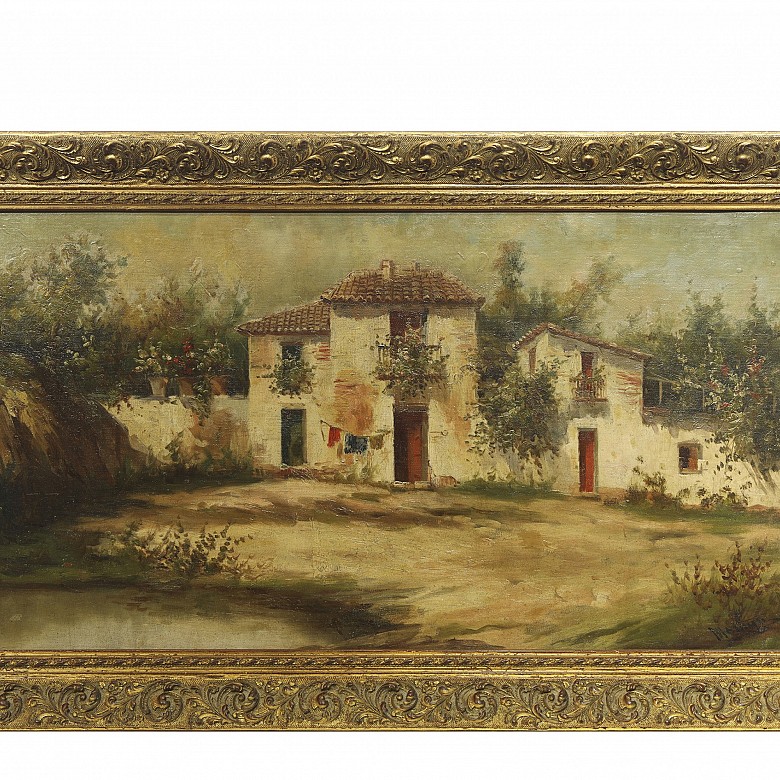 Martinu (19th century) ‘Façade of a farmhouse’