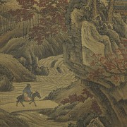 Chinese painting ‘Palace among the Mountains’, 20th century