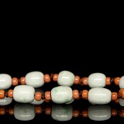 Jadeite bead necklace, Qing dynasty