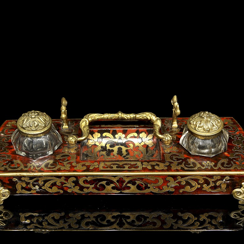 Boulle marquetry scribe's office, 19th century