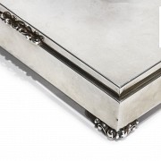 Spanish 925 sterling silver jewellery box, 20th century