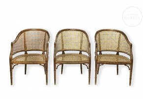 Three grille seats, 20th century