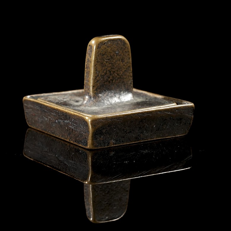 Small bronze seal, Qing dynasty