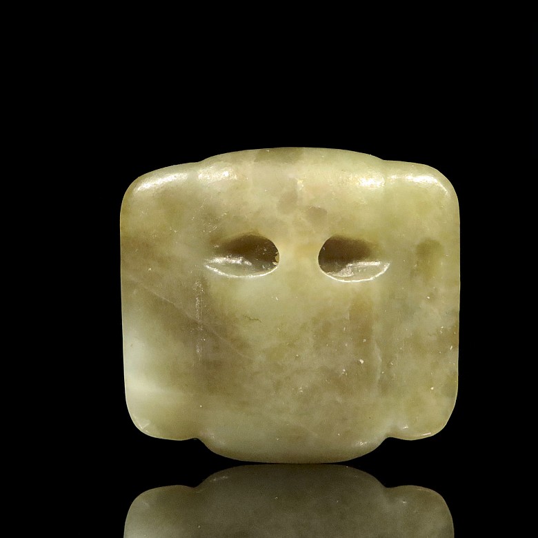 Carved jade pendant, Hongshan culture style