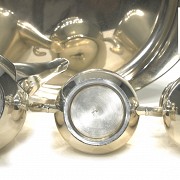 Silver four-piece tea set, 20th century