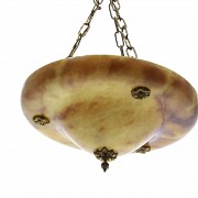 Alabaster ceiling lamp, 20th century