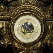 Gilded wood barometer, Louis XVI style, 20th century