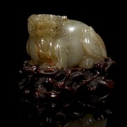 Jade carved “Mythical beast”, Qing dynasty