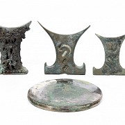 Lot of bronze pieces, Indonesia