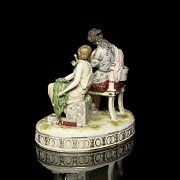 German porcelain ‘Venus clipping Cupid's wings’, 20th century