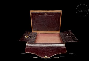 Briggs English travel writing desk, 19th century