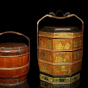 Two wedding baskets, China, 20th century