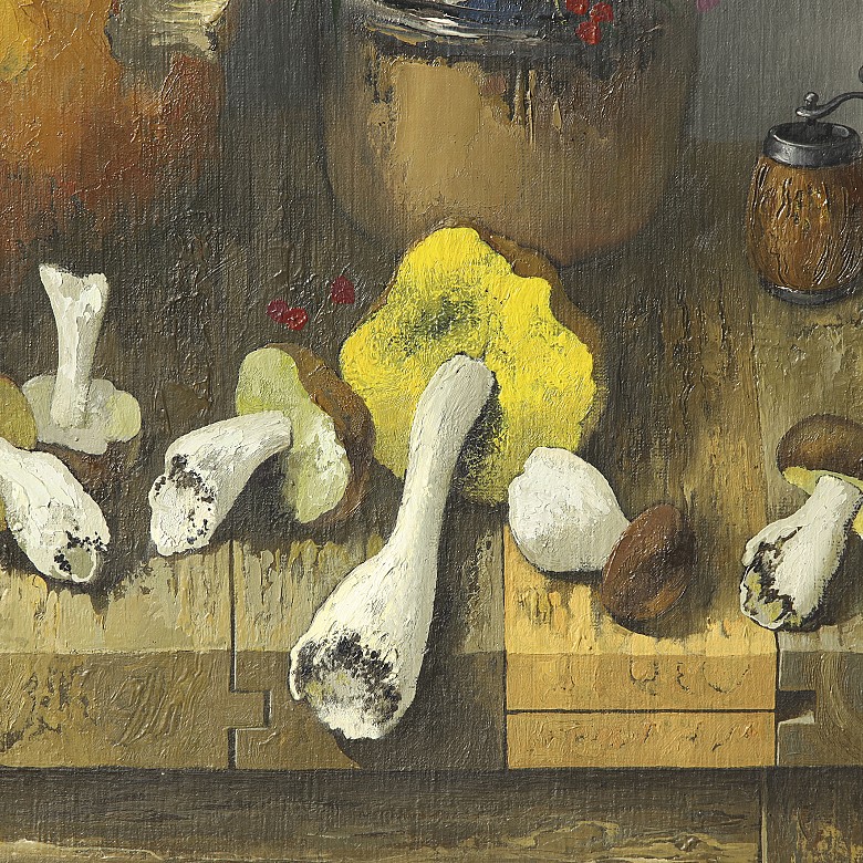 Juris Bindemanis (1952) ‘Still Life with Mushrooms’, 2001