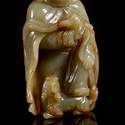 Jade figurine ‘Bodhidharma’, Qing dynasty