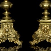 Pair of altar candlesticks, 20th century