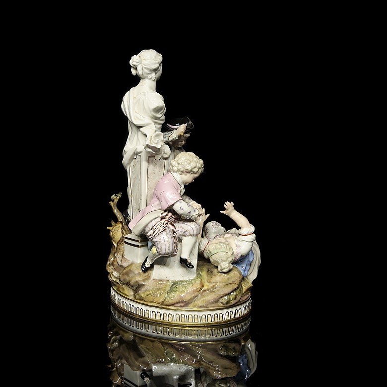 Meissen ceramics ‘Children at play’, 19th-20th century