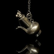 Small silver jug ‘Monkey and peach’ - 7