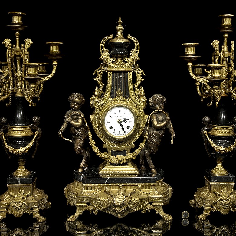 Louis XVI style, hinged clock, 20th century