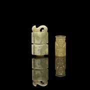 Jade pendant ‘Two Treasures’, Han dynasty