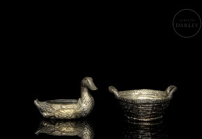 Valenti “Pair of bronze objects”, 20th century