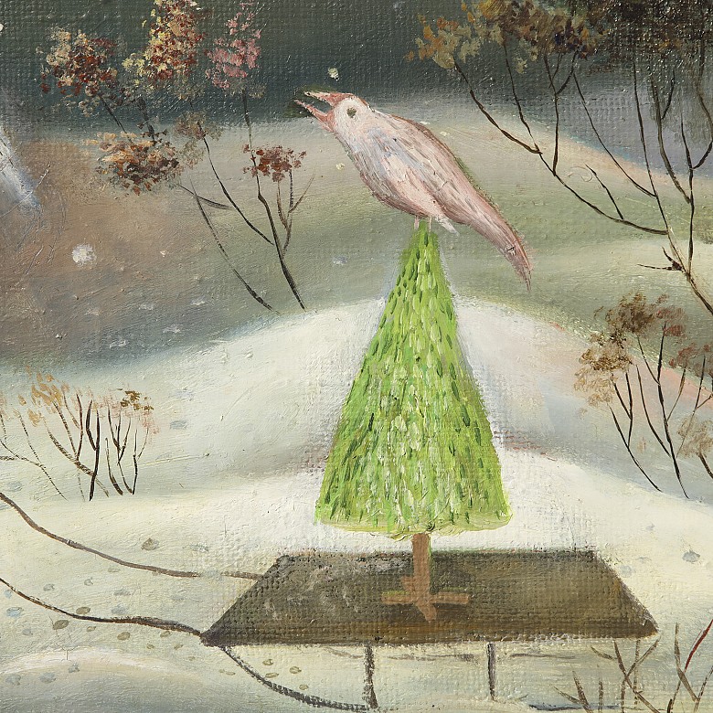 Adyceba P. (20th century) ‘Angels in Winter’