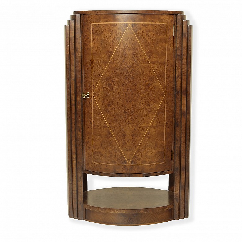 Art Decode elm bar cabinet