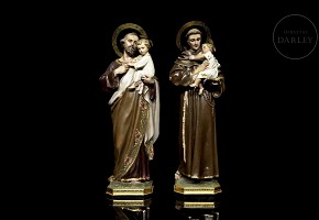 Spanish imagery “Pair of saints”, 20th century