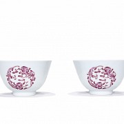 A pair of famille rose bowls, Daoguang period (1821 - 1850)