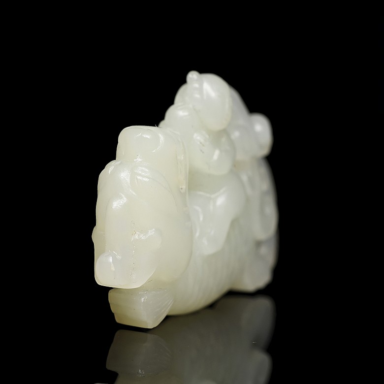 Pendant of white jade, 20th century