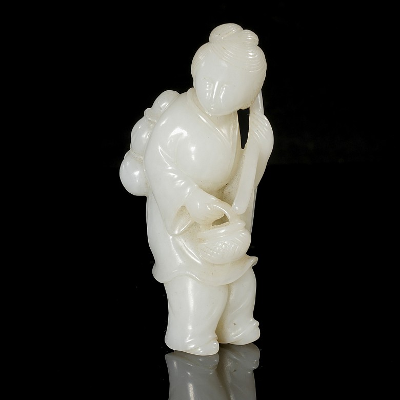 Carved jade figurine ‘Labrador’, Qing dynasty