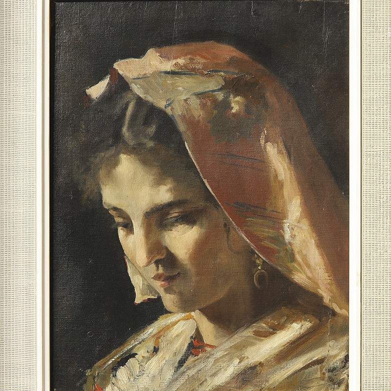 Valencian School (20th century) ‘Head of a woman’