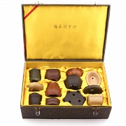 An Unique Bonsai Pot Miniature Set, Master Gu Shaopei.