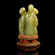 Yellow jade figurine ‘Monks’, Han style