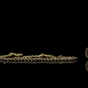 Yellow gold cord chain