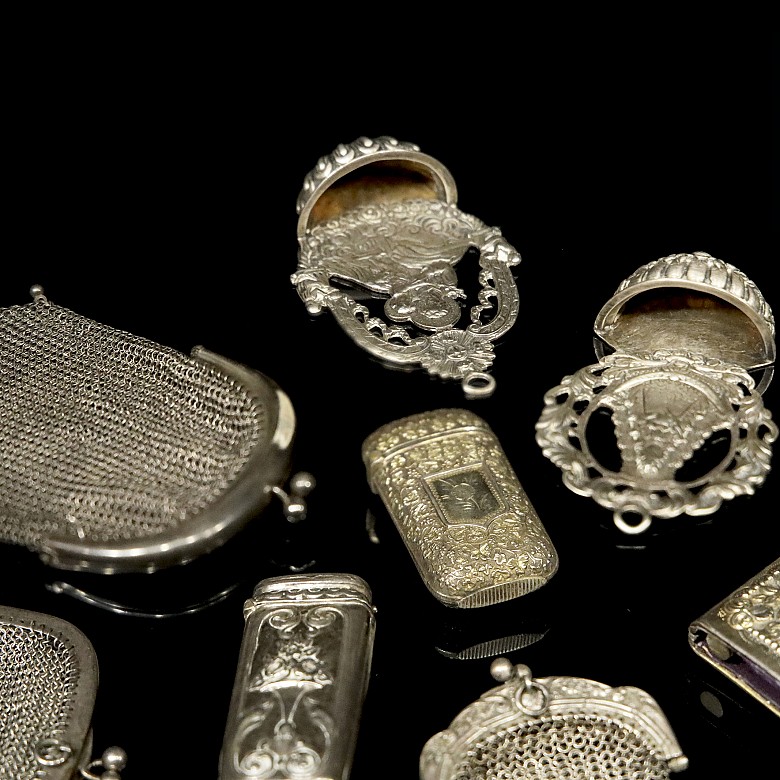 Small silver objects, 19th - 20th century