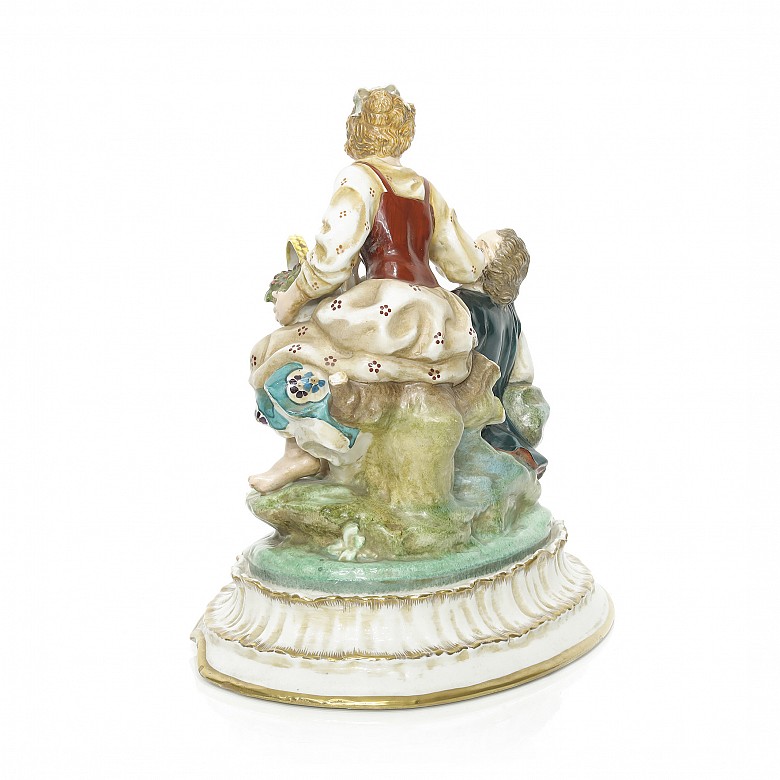 Figura de porcelana alemana, S.XX