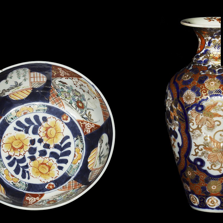 Group of Japanese Imari porcelain