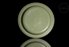 Celadon-glazed ware dish, Song dynasty