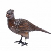 Carved oak pheasant, Germany, late 19th century